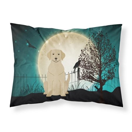 MICASA Halloween Scary Yellow Labrador Fabric Standard Pillowcase&#44; 20.5 x 0.25 x 30 in. MI887537